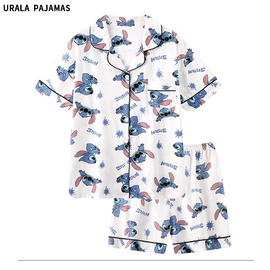 Urala pajamas韩国史迪奇睡衣女夏季可爱ins风短袖纯棉学生家居服