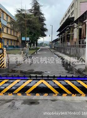 翻板防撞路障学校工厂大门远程遥控防撞墙路障机电动液压路障机