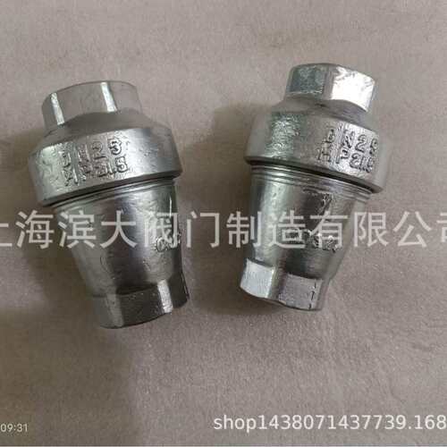 不锈钢锥形逆止阀输灰逆止阀ZNF丝扣专用止回阀逆止阀DN15-DN50