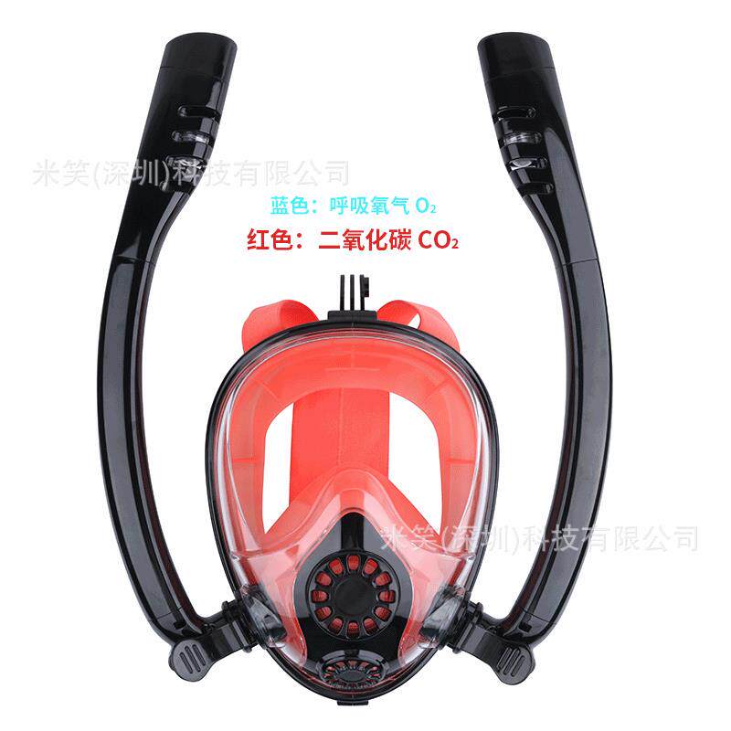 成人儿童潜水面罩 GOPRO全干式防起雾浮潜面具厂家