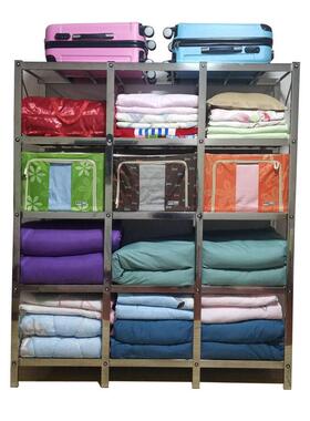 7T装放棉被柜大FSY号子简易衣柜折全钢架多层收储纳柜叠物衣橱家