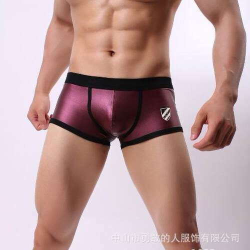 Fearless Captain Men's Imitation Leather Flat Horn Pants
