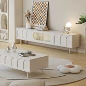 奶家X 053油风电视柜茶几组现合代厅简约客小户型用收纳储物柜