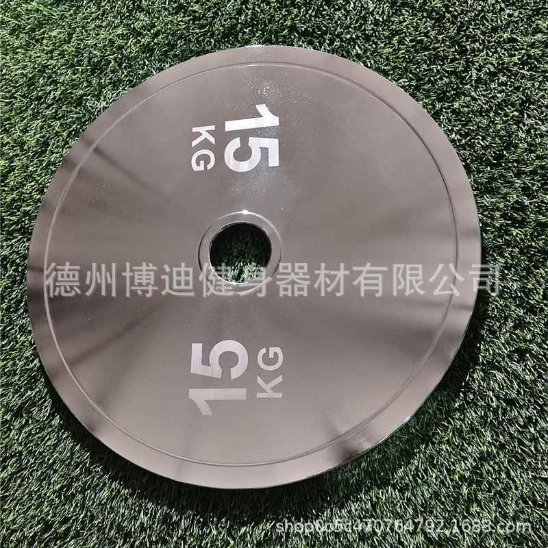 用纯钢可调节杠铃片大镀配重电镀49108哑铃大孔杠铃片商奥片杆电