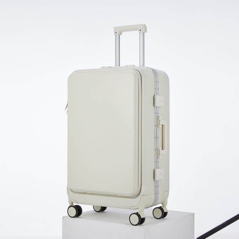 高档前开 0盖行李密箱女学侧开 多功能旅行箱男拉杆箱生静音码箱