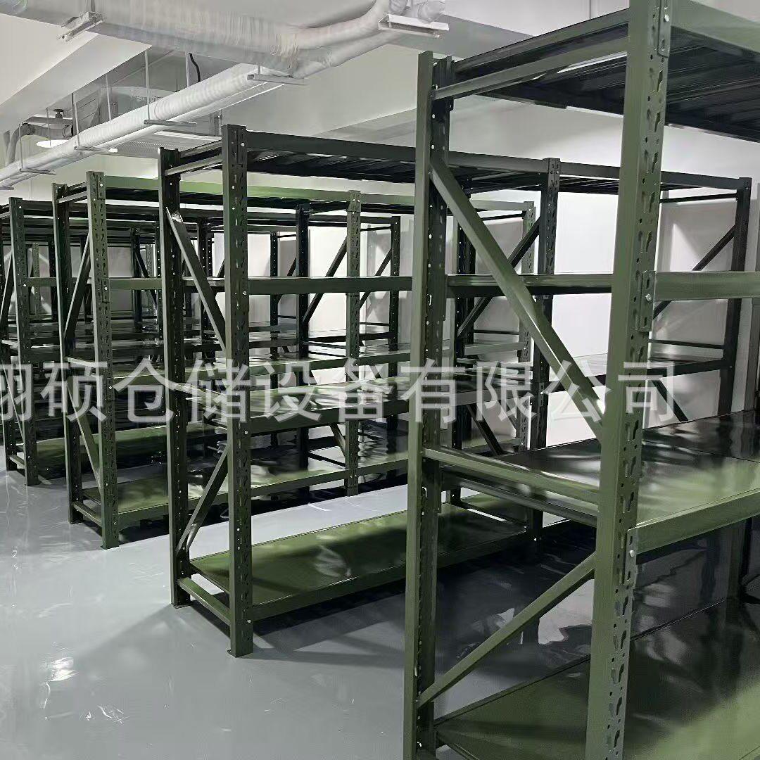 中型货架 加厚管材层板可调结构稳固 多规格器材架铁锹架