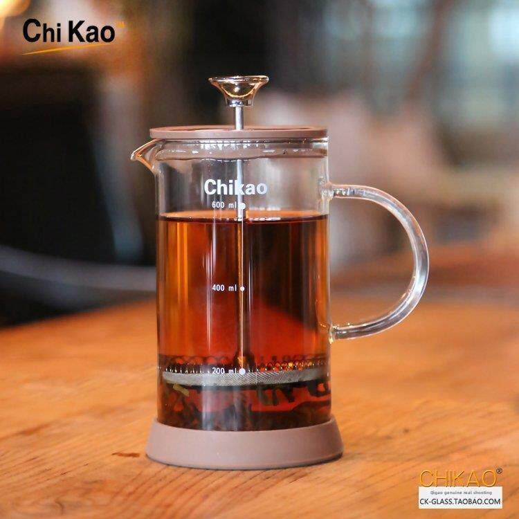 奇高 越南滴漏咖啡壶法式咖啡壶压茶壶不锈钢过滤壶红茶茶具