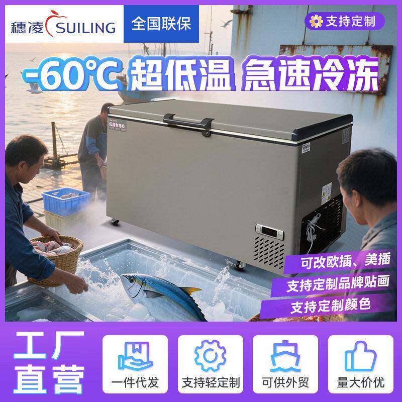 冰柜超低温零下60度铜管制冷商用大容量可家用冷冻保鲜冰箱