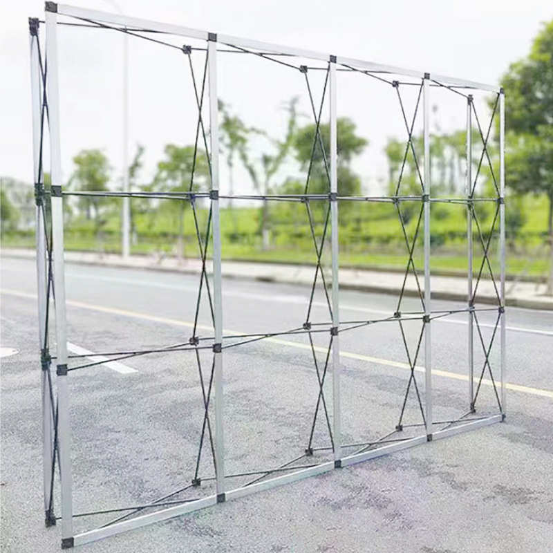 铝合金拉网展架年会签到背景墙折叠展板活动签到kt板展示广告架