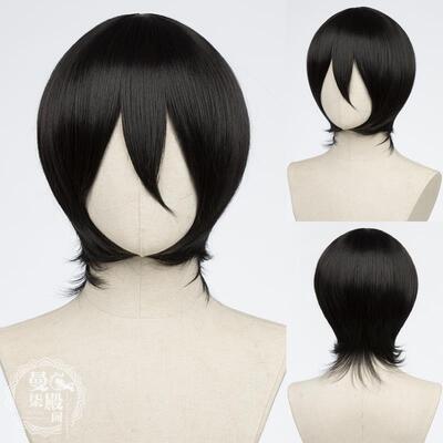 正品曼柒殿阁 万色用OSC假毛收脸短发MS基佬头皮顶N24男女cos假发