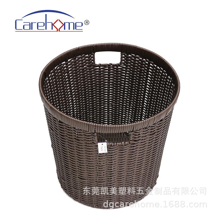 RPF扁藤铁架脏收衣酒店客房洗衣篮日式手家用提衣服纳筐毛巾篮篮
