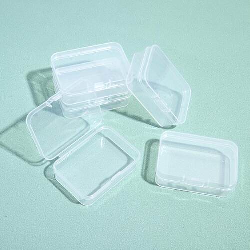 Plastic Box for Small Parts, Transparent Multi-purpose Box,