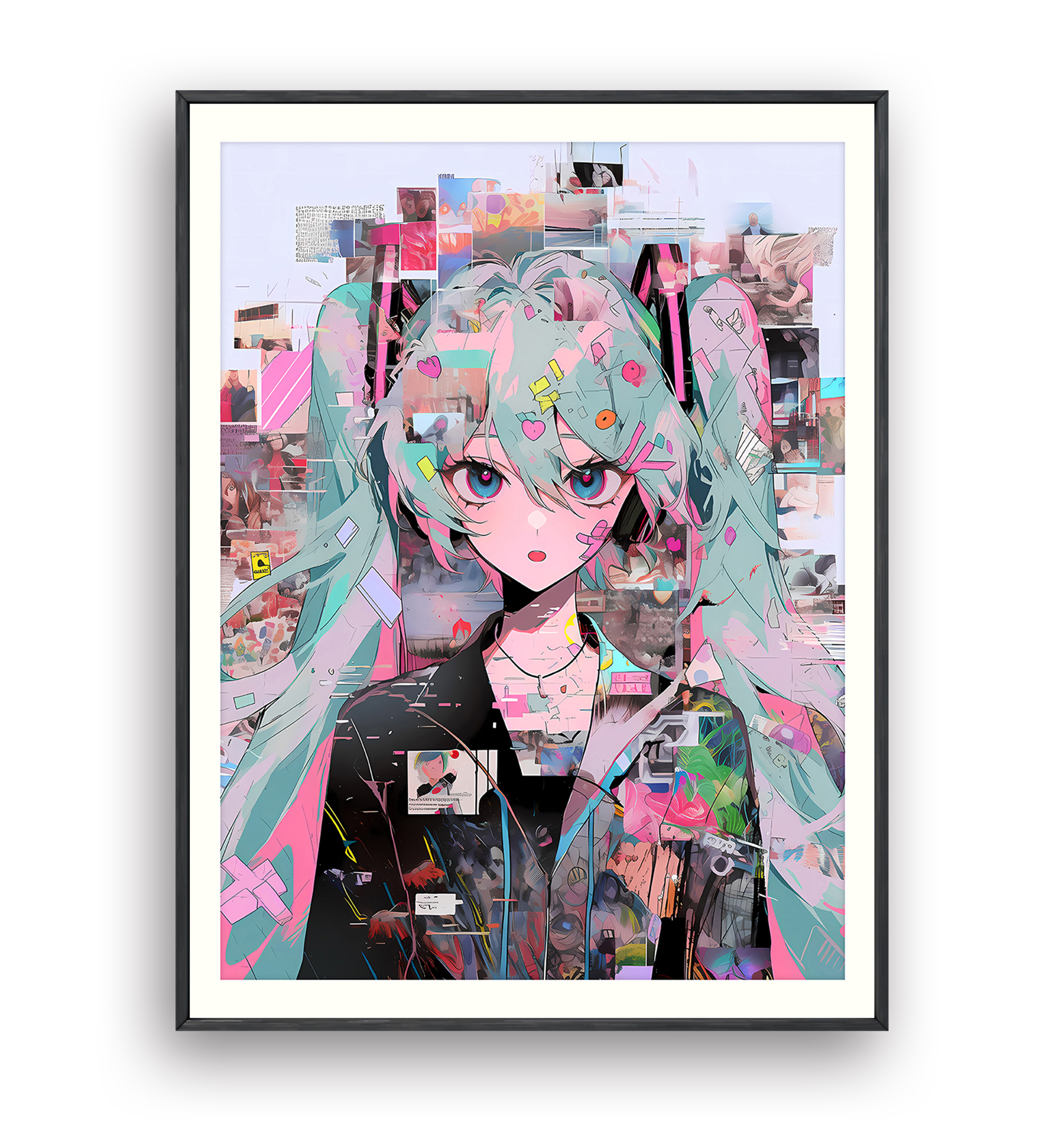 麋鹿的巧克力《初音少女》装饰画电竞房时尚潮流客厅玄关卧室挂画