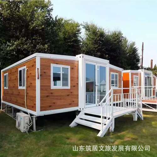 双翼拓展箱外贸规格折叠箱可移动三合一住人可扩展集装箱房厂家