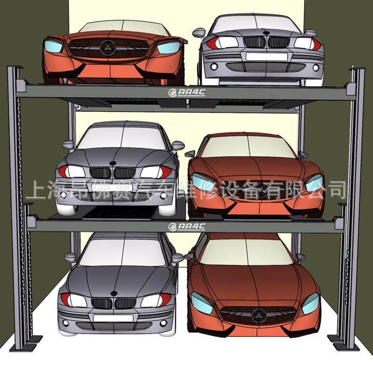 停车库大小合体八柱举升机六车位停车举升机汽车升降平台楼层四柱