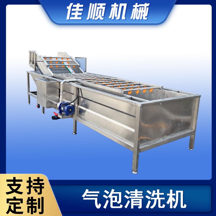 水产品气泡翻浪清洗一体机 芸豆扁豆清洗机 商用蔬菜高压喷淋清洗