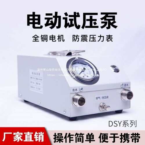 打压泵手提式手动电动试压泵PPR水管打压机测压机地暖泵测漏水用
