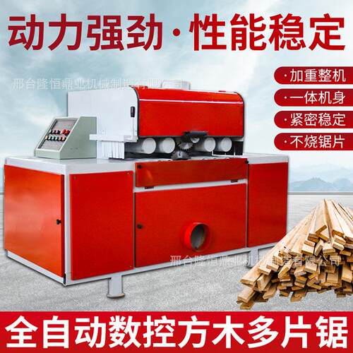 支点式多片锯木工开方锯全自动细木工板条开料锯上下轴自动升降