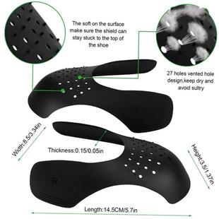 Shoe Cap 4Pcs Protector Crack Toe Bending Crease Anti