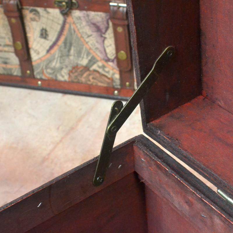 特仿古欧式木箱老式箱复古收纳箱做旧服大EXK密饰子店拍摄室道具