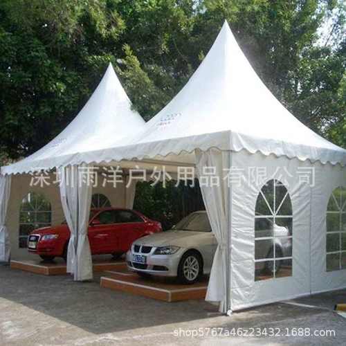 大型户外欧式婚庆篷房广告活动展会尖顶篷露天遮阳铝合金展览帐篷