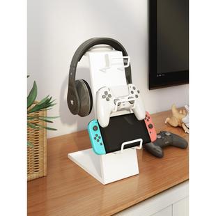 创意游戏手柄支架耳机二合一收纳架手机耳机通用xbox挂架展示AI