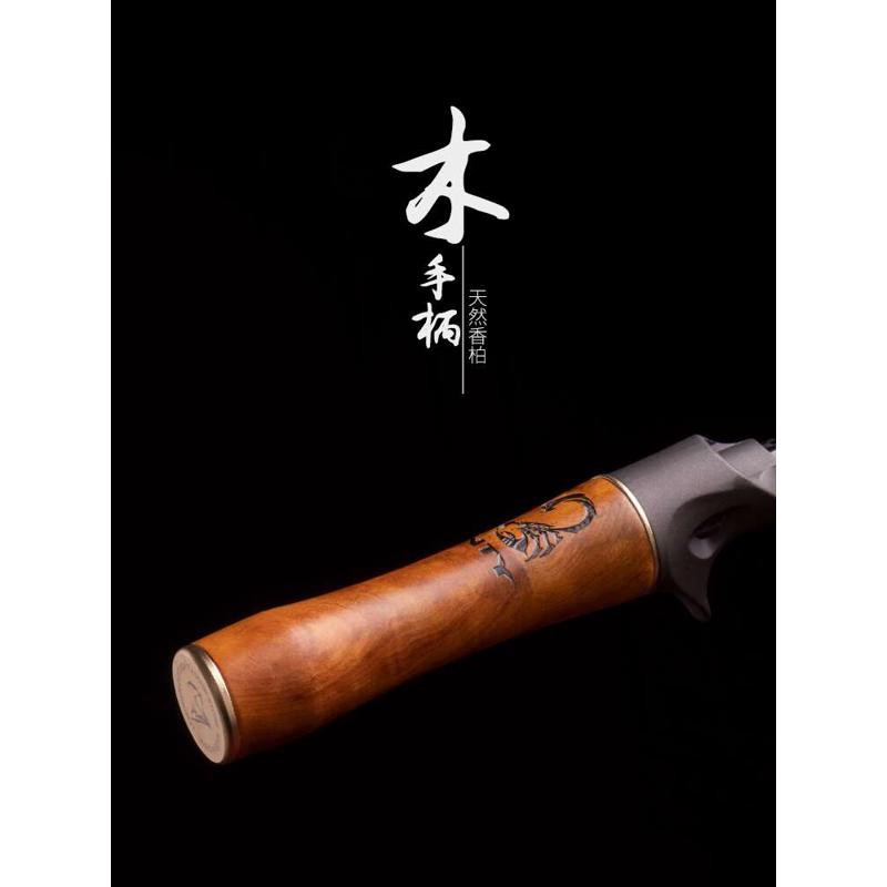 猎魔人魔影二代路亚竿微物竿实木手柄实心竿稍超软ul弹射马口白条