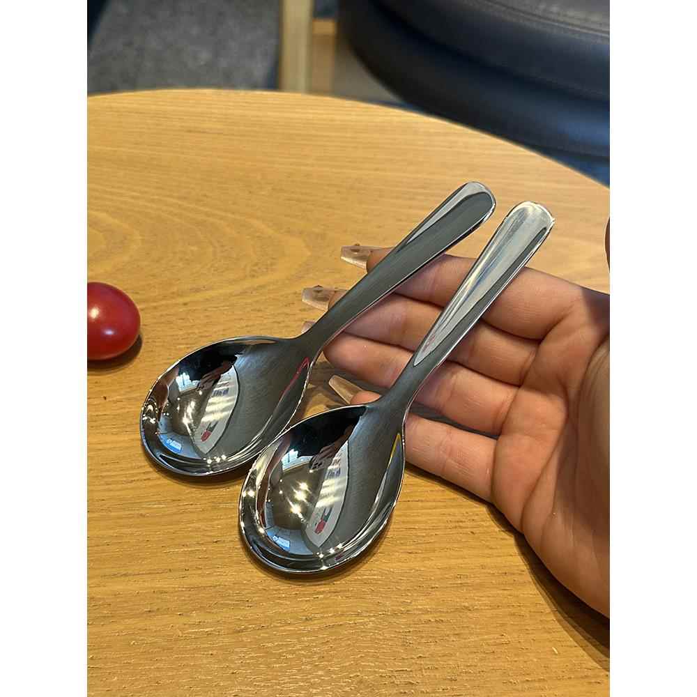 304食品级加厚不锈钢咖啡豆勺燕麦勺短柄大头计量勺咖啡粉勺