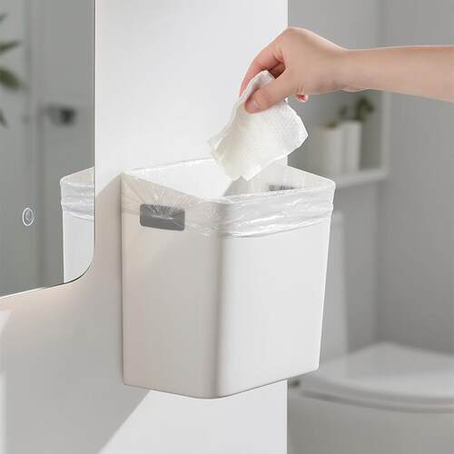 Simple Hanging Trash Bin for Home Kitchen, Cabinet Door Moun