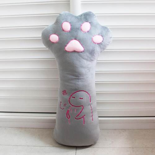 高档卡通觉抱枕猫爪熊掌偶二次元毛绒玩女玩具猫咪公仔生礼物睡可