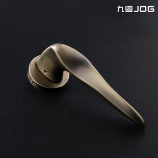 九固锌合金室内门锁卧室厨房木门把手房门磁力分体锁房间门静音