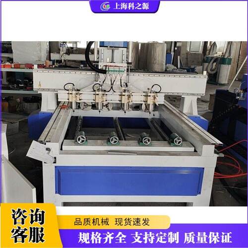 木制家具四头圆雕机 Four-head round carving machine