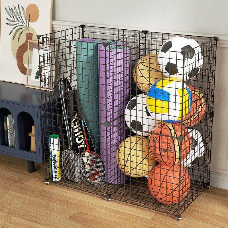 瑜珈垫收纳筐家用夹缝脏衣篮篮球羽毛球拍体育健身器材分隔置物架,收纳整理,收纳筐,淘宝优惠券,粉丝福利购,淘宝优惠卷