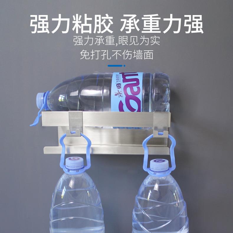 304不锈钢卫浴厨房置物架五金挂件收纳架子功能免钉孔收纳架