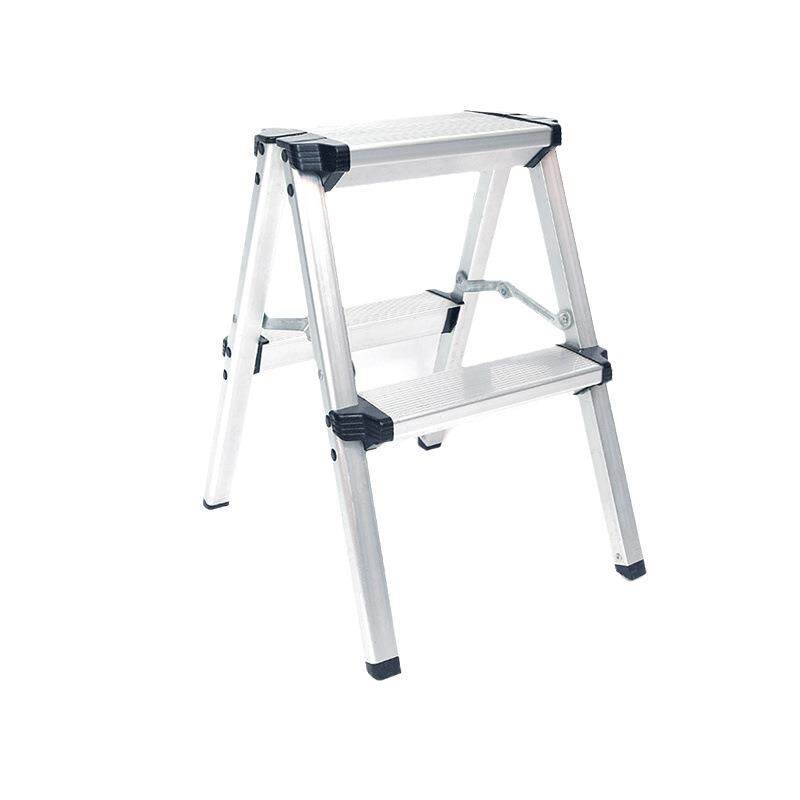 可携式洗车登高双侧爬梯 家用梯铝合金小梯子二步字折叠梯凳