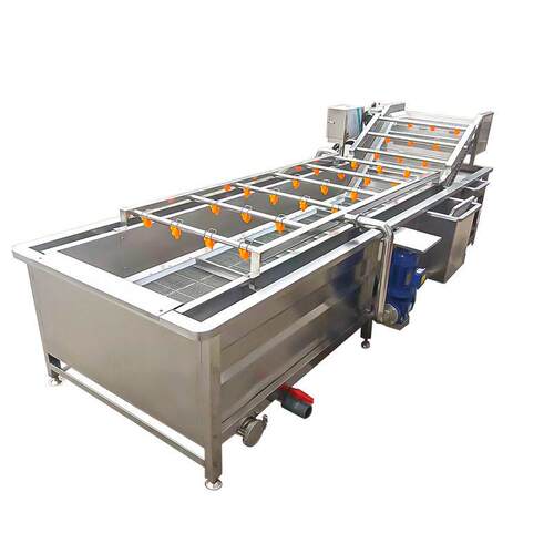 香菇鹿茸菇气泡清洗机艾草艾叶苦菜连续式清洗设备大型洗菜机