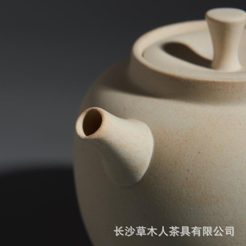 汉陶张生手工烧水壶白陶煮茶炉茶器泡炉陶茶壶炭炉智能煮电KGW套