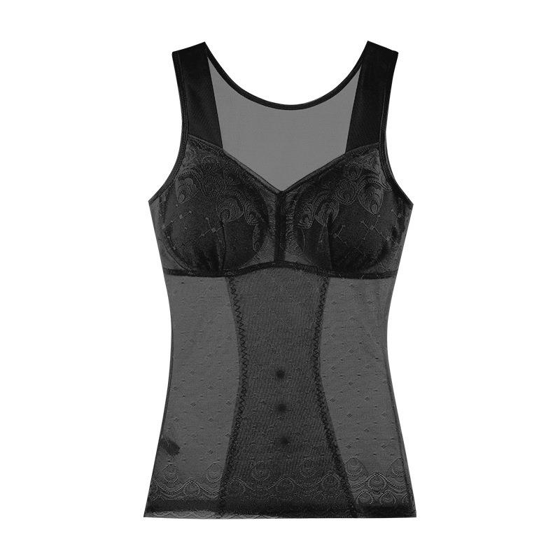 Thin belly shaping garment large size with bra upper body