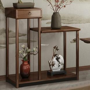 家用客厅中式 花台多肉绿萝花盆架子花架置物架阳台实木