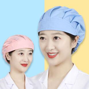 厨房帽做饭防油烟厨师帽车间防尘帽子女餐厅工作帽防掉头发护士帽