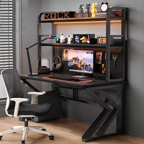 新疆包邮书桌书架一体家用学生电脑桌洞洞板办公桌子中学生学习写