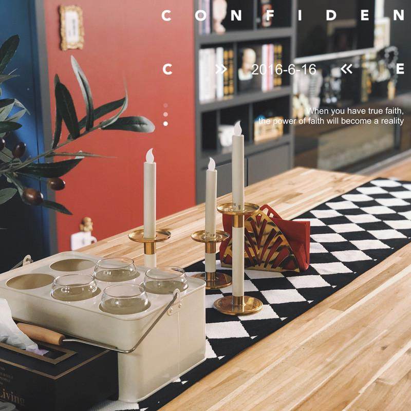 纯棉黑白格流苏桌旗长条布艺菱形格钢琴盖布茶几餐桌电视柜桌布,居家布艺,桌旗,淘宝优惠券,粉丝福利购,淘宝优惠卷