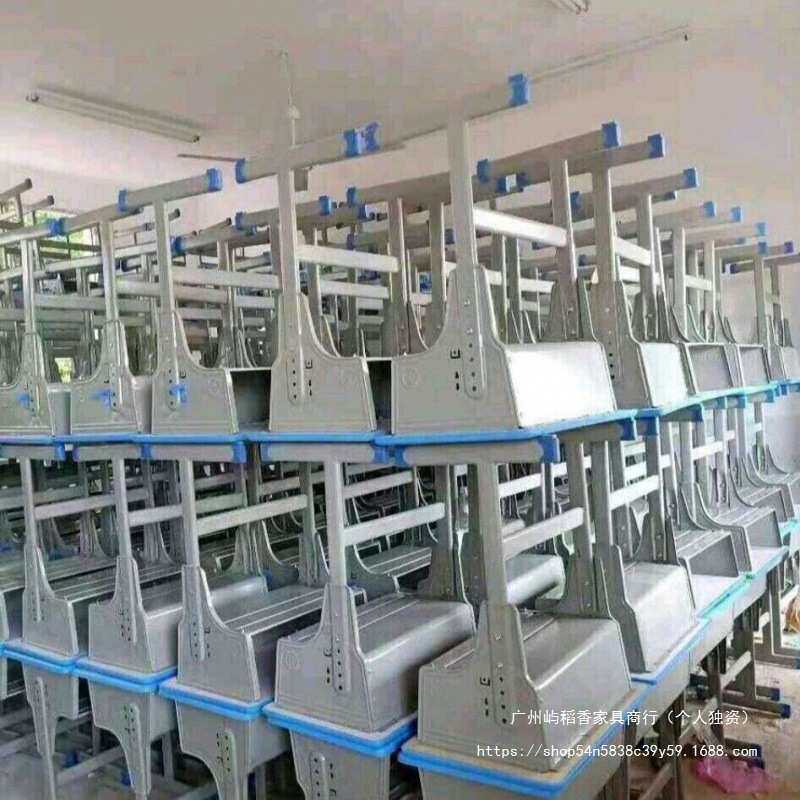 中小学生辅导班课桌椅厂家直销培训班课桌托管班双人学校升降书桌