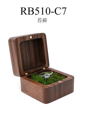 新款结求婚木质饰首饰盒小号可携式戒旅行耳指针耳吊坠迷你饰品收