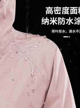 跨境雨衣LNI长款女单人徒风步防旅行户外携骑行晴雨两用便式防雨