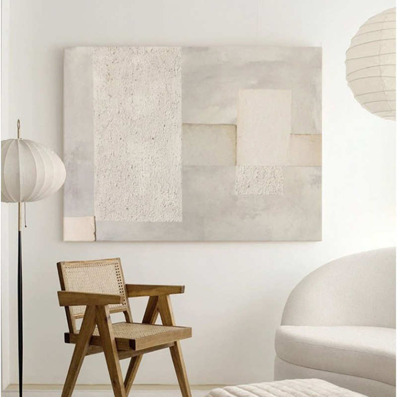 纯手绘油画现代简约立体客厅沙发背景墙装饰画餐厅入户走廊挂画图片