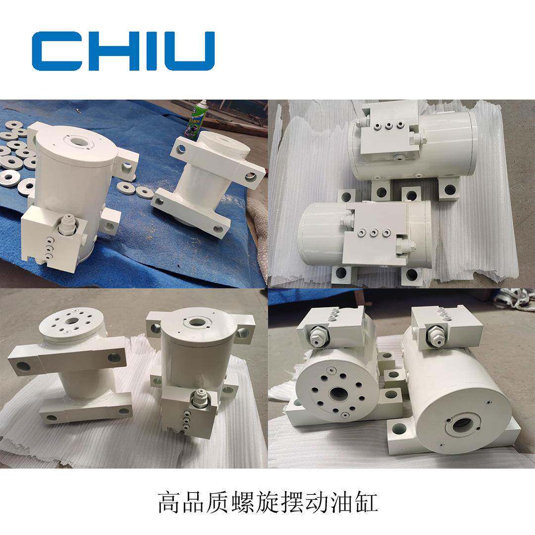 出口品质曲臂式自行走高空作业平台用180度螺旋摆动液压旋转油缸