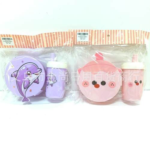 Cartoon cute pattern lunch box for camping, students, and of