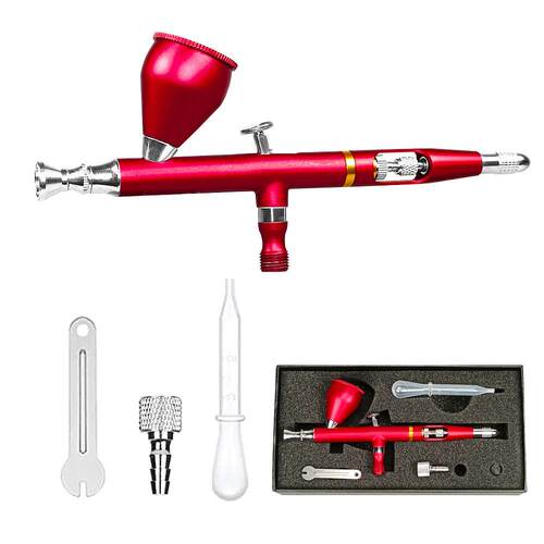 CLK-130外调式美工喷笔0.2mm胭脂喷枪喷笔套装模型喷笔0.30.5mm