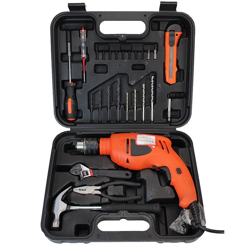 电动工具套装 1mm冲击钻 手电钻工具箱套装 25件套 098-2